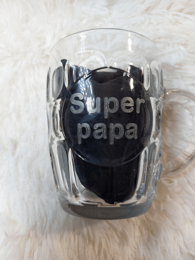 Chope de bière personnalisée