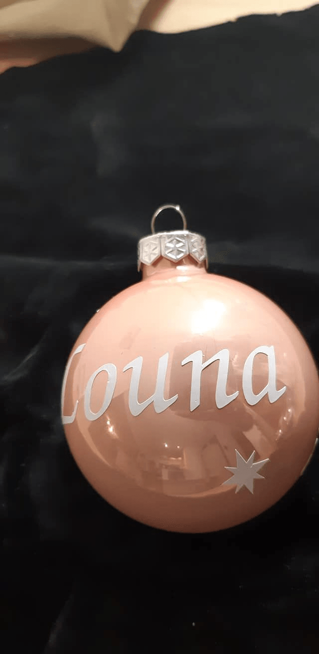 Boule de Noël personnalisée