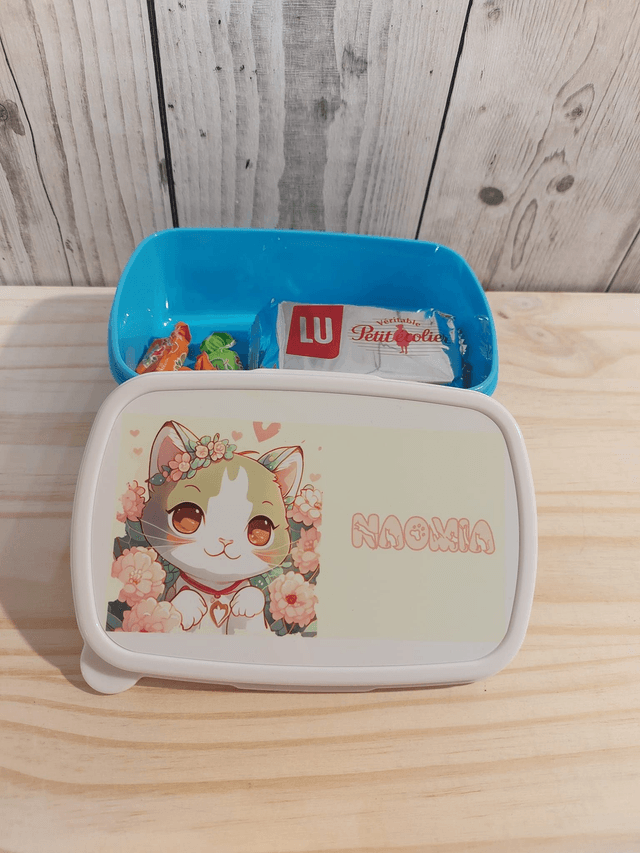 Boite à gouter personnalisée