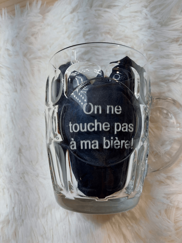 Chope de bière personnalisée