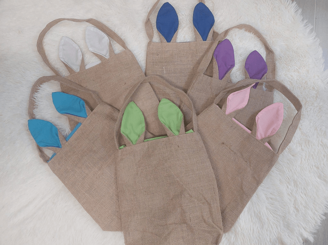 Sac lapin de paques personnalisé