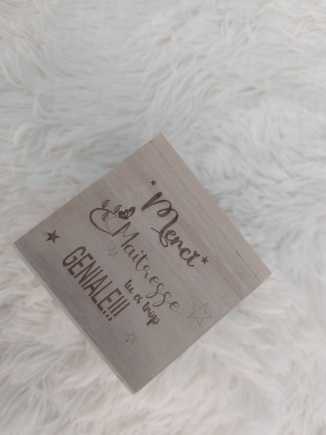 bougie en bois