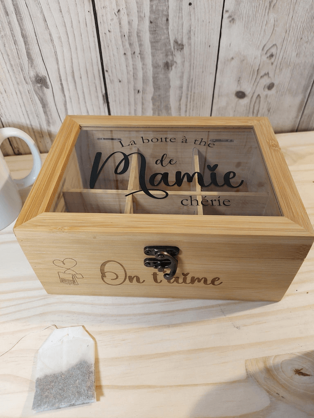 La boîte à thé personnalisée