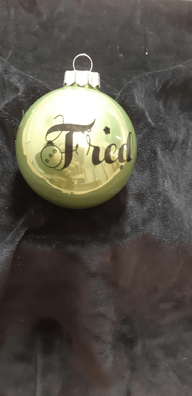 Boule de Noël personnalisée