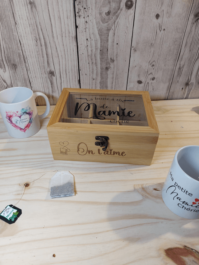 La boîte à thé personnalisée
