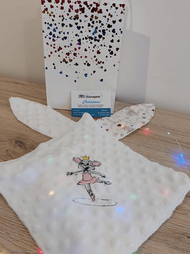 Carré Doudou lapin