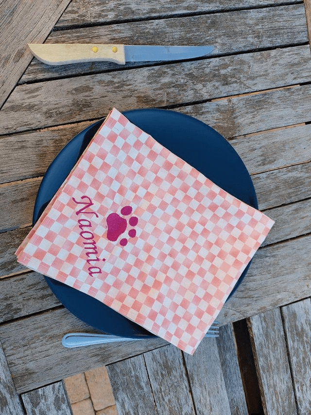 Serviette de table personnalisée