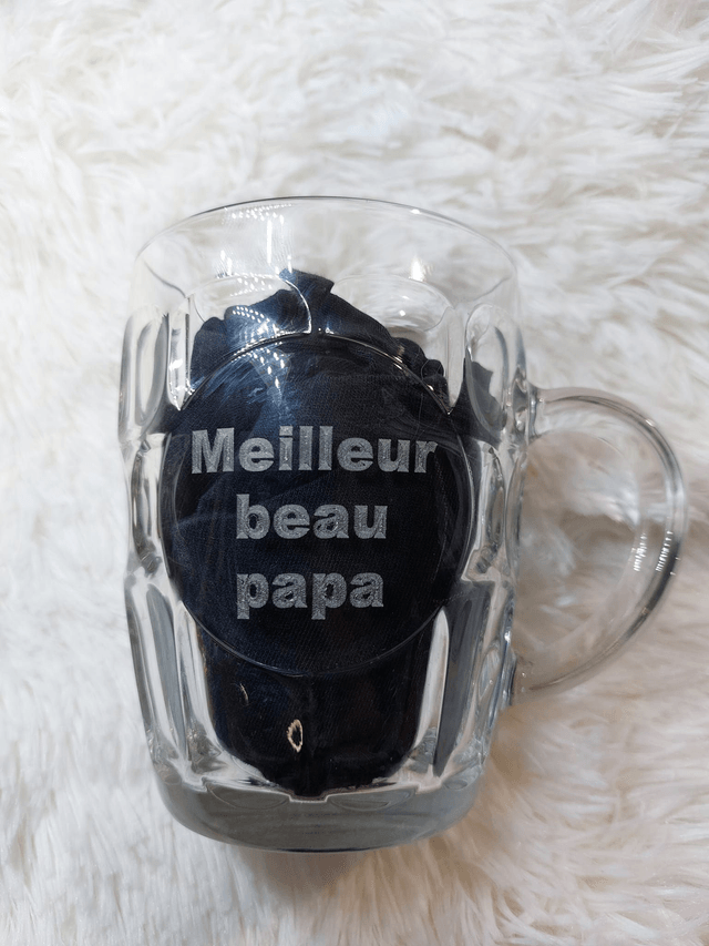Chope de bière personnalisée