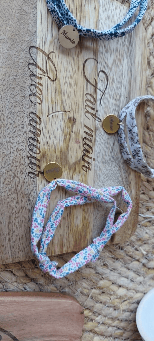 Bracelet avec médaille personnalisée