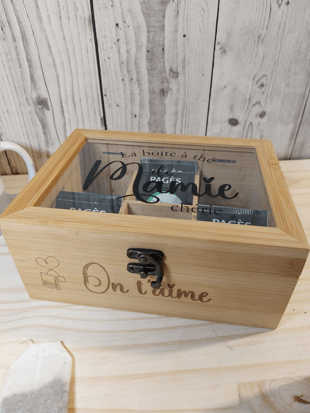 La boîte à thé personnalisée