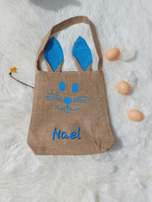 Sac lapin de paques personnalisé