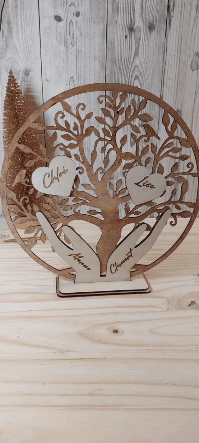 Arbre de vie en bois personnalisé