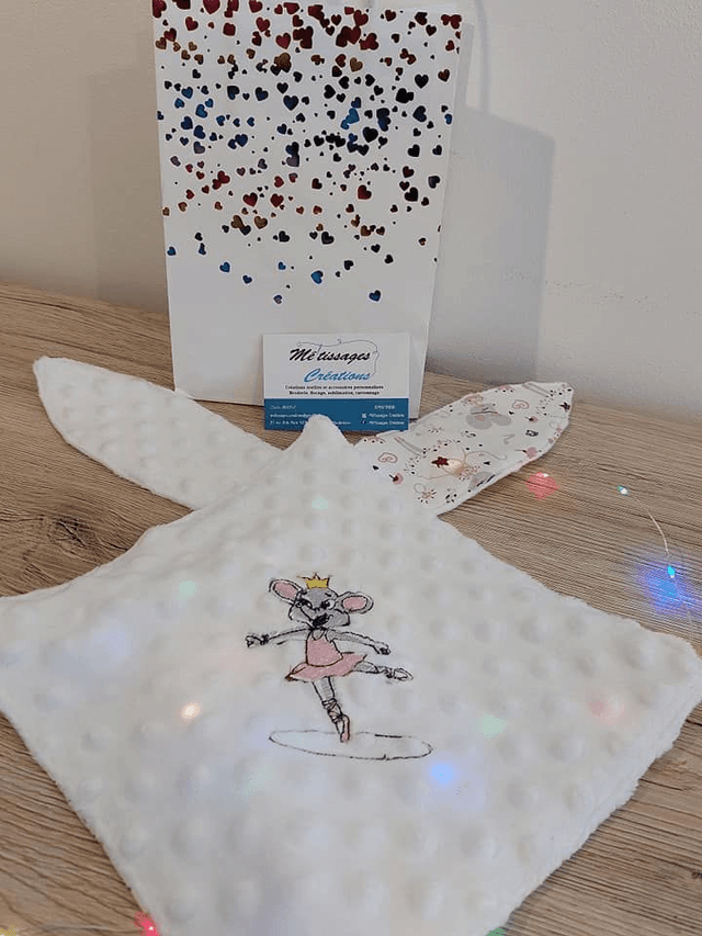 Carré Doudou lapin
